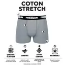 FREEGUN Lot de 3 boxers pour homme noir/blanc/gris clair/gris foncé - Taille 2XL image 1