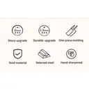 WANGMAZI Slicing Knife Cleaver - Shenmo Series · Two - 190 mm image 1