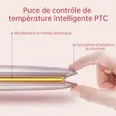CONFU 529 Lisseur et boucleur ionique 2-en-1 avec chauffage PTC, 4 réglages de température et arrêt automatique image 4