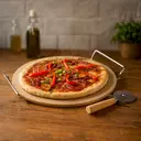 Essentials by Premier Pizza Stone And Cutter Small Set image 3