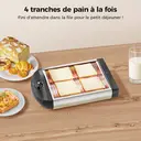 Woox MX0206 Grille-pain mécanique 900 W avec 3 tubes de chauffe – Argent image 2