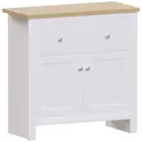 Vida Designs Sideboard Arlington 2 Doors 2 Drawers White/Oak Effect image 1