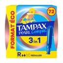 Tampax Pearl Compak - Tampons réguliers format éco - Lot de 72 image 0