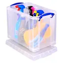 Really Useful Plastic Storage Box 19L Clear (Pack of 4) image 1