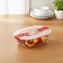 PYREX Cook&Heat Plat rectangulaire hermétique 40 cl - 17 x 10 x 5 cm image 1