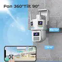 JOOAN Outdoor Full HD Camera with Triple Lens, Convenience Store & Street Surveillance Security Camera, Humand Tracking, 2, 4G and 5G WiFi Smart Camera, H.265/H.264 image 5