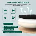 Ergonomische bureaustoel met opklapbare armleuningen, verstelbare lendensteun, in hoogte verstelbare directiestoel, draaistoel, mesh-stoel met kantelfunctie tot 125°, zwart image 3