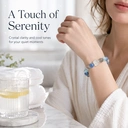 VoxorAI L8 [Orchidée de neige] Bracelet en cristal, Collier et bracelet en perles originaux faits main à faire soi-même pour chance et richesse, Style haut de gamme tendance luxe discret image 4
