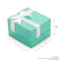 Oirlv Velvet Storage Box Necklace Pendant Bracelet Long chain Bow-knot Wedding Jewelry Packaging Gift Box Showcase Display, Suit for Wedding, Engagement, Proposal, Birthday and Anniversary 1pcs image 2