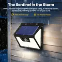 VIVREAL Solar wall lights Charged by solar energy， Four-pack 140Led YHM02A , New Year Sale , Top gift picks image 7