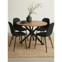 Interiors by Premier Dining Chair Salford Black 4pcs image 0