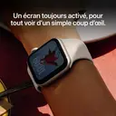 Apple Watch SE 3 GPS 40-mm, boîtier aluminium Starlight et bracelet sport - Taille-S/M image 3