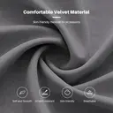 CLIPOP 360° Swivel Dining Chair Velvet Upholstered Desk Chairs without Wheels Ergonomic Office Chair with Arms and Metal Legs for Home Study 0197-s deep grey 54.5*46*80 cm image 6