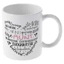 Alphynix 1pc Tribute To My Aunt Mug, 11oz Ceramic Coffee Cup, Aunt Definition Gift with Loving Words, Best Gift for Auntie, Funny Aunt Christmas Birthday Gift image 3