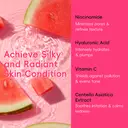 QUIYUM Watermelon Skincare Set (14pcs): Includes Cleanser 100g, Serum 2ml×10, Eye Cream 20g, Eye Masks 6g×3, Lip Masks 6g×3, Cream 50g, with a Headband, Nail Stickers, Makeup Mirror, and Makeup Bag. image 9