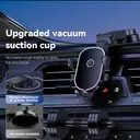 Pavarel CH75 support de voiture 2-en-1 à fixation forte avec base et pinze à arceau - Noir image 3