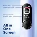 SAKYPRORAL Electric Toothbrush with AI Smart Screen for Adults Kids Teens | 150-Day Battery, Real-Time Brushing Map | Whitening Mode, 3-Min Timer, Travel Case | Family Sonic Toothbrush (G5S Blue) image 2