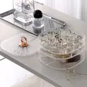 Boîte de Rangement pour Bijoux JORDAN&JUDY Grande Capacité à Compartiments Multiples pour Boucles d’oreilles, Colliers, Bagues et Montres - Transparent image 3