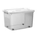 Thick Clear Plastic Storage Box 4 Pack 50.4x37.6x28.8cm(NO.8866*4) image 0