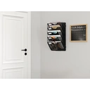 Senhoglb Porte-documents mural format A4 à 5 niveaux, assemblé, noir, offre annuelle, cadeaux phares image 5