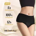 MOLLIS Disposable Period Underwear for Women, Postpartum Panties, Maternity Knickers Heavy Flow Leak Proof, Black (Large/XLarge, Count, 16) image 1