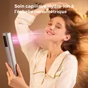 Lecomely Sèche-cheveux haute vitesse hydro-ionique, soin capillaire renforcé pendant séchage rapide, tout-en-un pour coiffage qualité salon, compact et adapté aux voyages image 8
