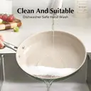 Redchef Gemstone Aluminum II Series 3-Piece Ceramic Frying Pan Set, Green Exterior & Brown Interior image 7