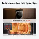 Lave-linge Séchant Roborock Zeo Lite Blanc avec Technologie de Séchage Zeo-Cycle, 10 kg Lavage, 6 kg Séchage, 27 Programmes avec Contrôle via Application, Système Autonettoyant LintClear, Dosage Automatique image 9