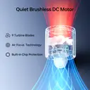 JISULIFE Life10 Ventilateur portable - Blanc image 2