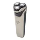 Bauer Rechargeable Wet & Dry Rotary Shaver,Triple Floating Heads, USB Rechargeable, Wet & Dry Use, Chrome image 2