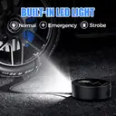 4500mAh Dual-Power Wireless Car Tire Inflator – Portable Air Compressor with Bluetooth Speaker, Power Bank & LED Light image 3