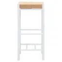 Interiors by Premier Bar Stool Bandar Beech Wood & Hemp Rope White/Natural image 0