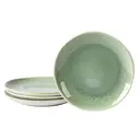 Jiwoo Lovina - Assiettes de service 20 cm, glaçage Joyau - Set de 4 (vert) image 4