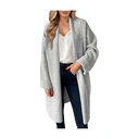 Women's Long Cardigan Sweaters Chunky Open Front Oversized Slouchy Knit Fall Trendy Coatigan Jackets (lightgray, M) image 0