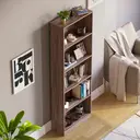 Vida Designs Bookcase Cambridge 5 Shelves Walnut Extra Large image 3