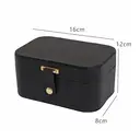 JORDAN&JUDY Multi-Layer Jewelry Box Small Earring Box Ring Storage Box Necklace Box Earring Jewelry Case - 2 Layer Black, New Year Sale , Top gift picks image 7