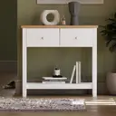 Vida Designs Console Table Arlington 2 Drawers White/Oak Effect image 0