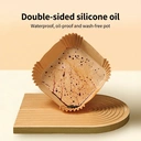 ochama Rectangular 20.5cm x 13.5cm Air Fryer Liners - Food Grade Disposable Parchment Paper, Non-Stick, Oil-Proof, Easy to Clean, Baking, Cooking, Frying Accessories - 200 Sheets image 1