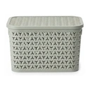 Strata Medium Urban Store Basket with Lid Cool Grey 14L image 0