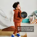 High-quality Rubber Basketball（22"） Size3# Black/Gold image 2