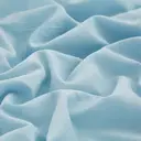 Meeallhome  Washed Brushed Duvet Cover Set 135*200cm/50*75cm*1  Lake blue image 7