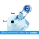 POWCAN by Meoky 26oz Dual-Opening Sports Water Bottle with Carry Handle –Light Blue, New Year Sale , Top gift picks image 2