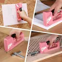 HAUSHOF Pistolet agrafeuse type 53 en plastique ABS avec extracteur d'agrafes et 800 agrafes de 8 mm pour bois, tissu, meubles et tapisserie - Rose image 6