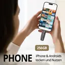 MOVESPEED USB-stick – 256 GB, 1090 MB/s lesegeschwindigkeit, USB 3.2 Gen 1 + Type-C Dual-schnittstelle, klappdeckel aus zinklegierung, YSUYVP10-256GSR image 2