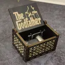 Alphynix 1pc The Godfather Music Box, Hand-Cranked Wooden Keepsake with Golden Engraved Logo and Mechanical Gears, Vintage Movie Theme Musical Gift for Film Lovers image 3