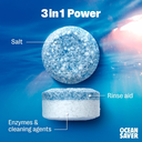 OceanSaver Eco-Friendly Dishwasher Tablets - Pack of 30 | Non-Toxic & Plastic-Free Dish Washing Tablets for Sustainable Cleaning | All in One Plant-Based Dishwasher Salt & Rinse Aid for Tough Stains image 6