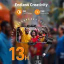 hohem 3-Axis Smartphone Gimbal Stabilizer｜Detachable Remote ·  AI Tracking · Fill Light · Tripod & Extension Rod · Portable Foldable Design image 7