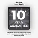 Tower Recycling Pedal Bin With Two Compartments, 60 L, Stainless Steel image 6