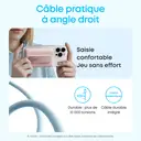 Anker batterie externe 10000 mAh magnétique avec câble USB-C intégré, noir image 4