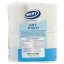 Nicky Soft Touch Toilet Tissue, 2-Ply, 4 Rolls Paper Pack image 1